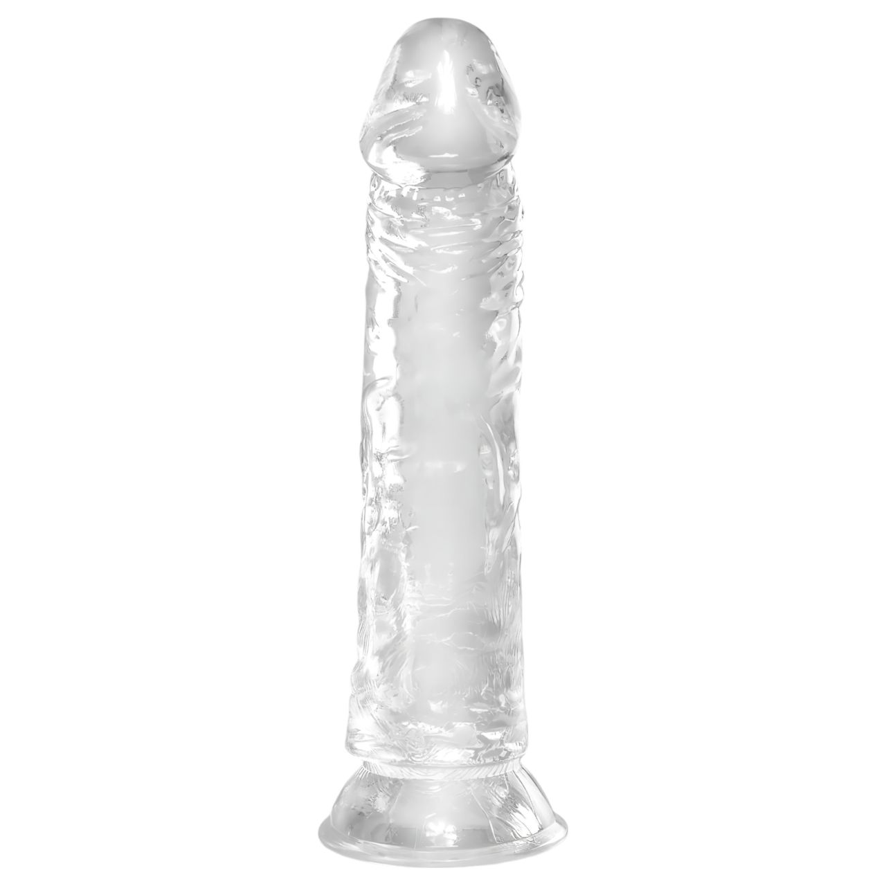 King Cock Clear 8 - tapadókorongos, nagy dildó (20cm) King Cock Clear 8 - tapadókorongos, nagy dildó (20cm)