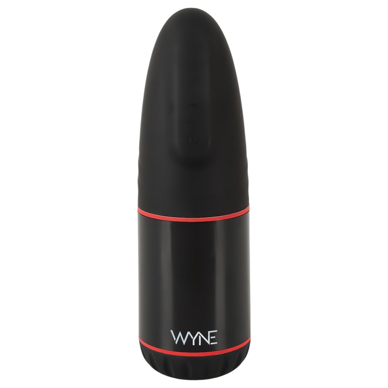 WYNE 02 - akkus, rezgő-szívó maszturbátor (fekete-fehér) WYNE 02 - akkus, rezgő-szívó maszturbátor (fekete-fehér)