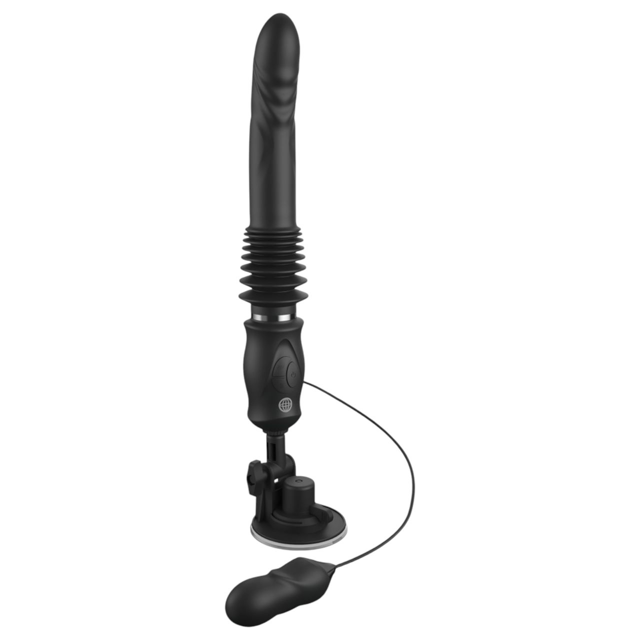 Fetish - lökő vibrátor (fekete) Fetish - lökő vibrátor (fekete)