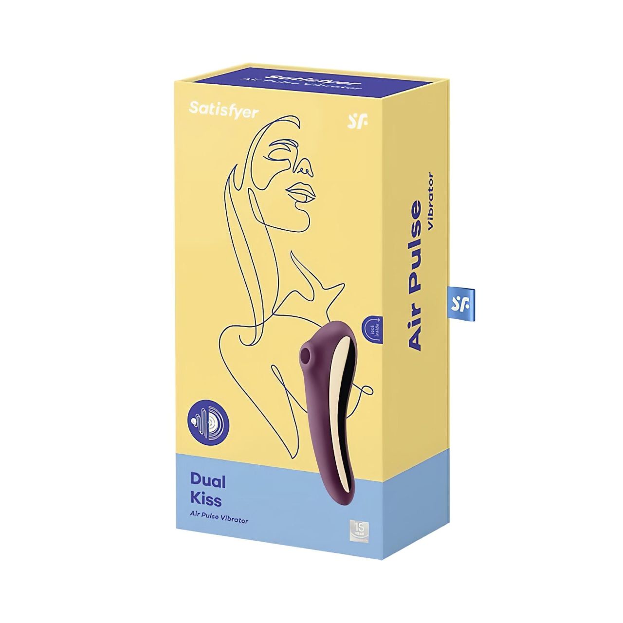 Satisfyer Dual Kiss - 2in1, hüvelyi és csikló vibrátor (lila) Satisfyer Dual Kiss - 2in1, hüvelyi és csikló vibrátor (lila)