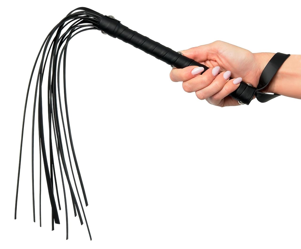 Fetish Fantasy Deluxe Cat-O-Nine - korbács (65cm) - fekete Fetish Fantasy Deluxe Cat-O-Nine - korbács (65cm) - fekete