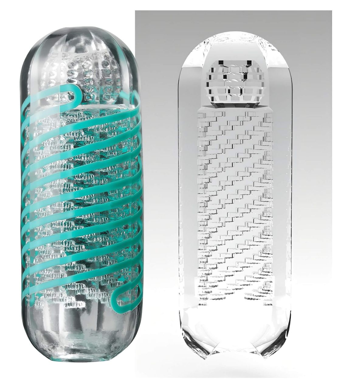 TENGA Spinner Pixel - maszturbátor (átlátszó)