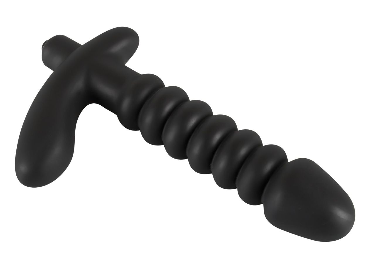 Black Velvets redős vibrátor - közepes (fekete) Black Velvets redős vibrátor - közepes (fekete)