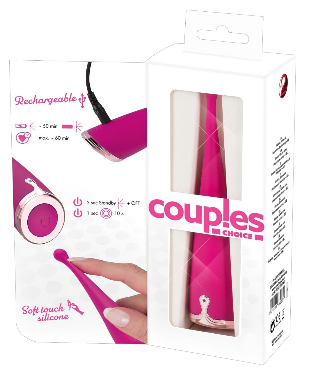Couples Choice - akkus csikló vibrátor (pink)