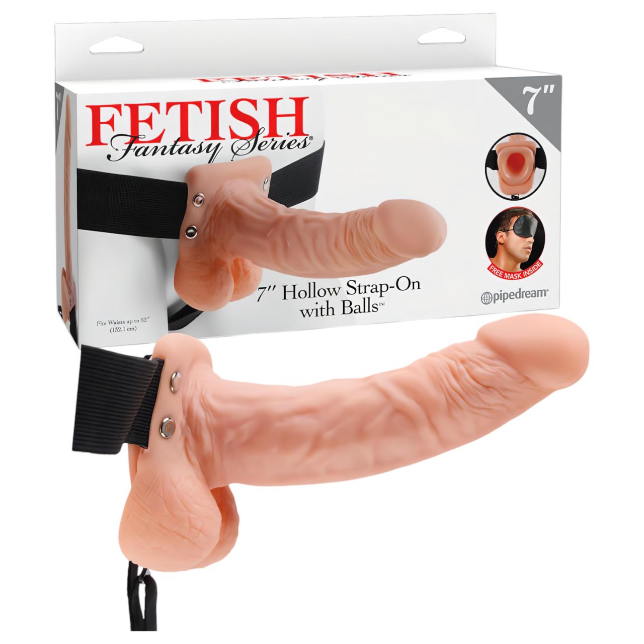 Fetish Strap-on 7 - felcsatolható dildó (natúr) Fetish Strap-on 7 - felcsatolható dildó (natúr)