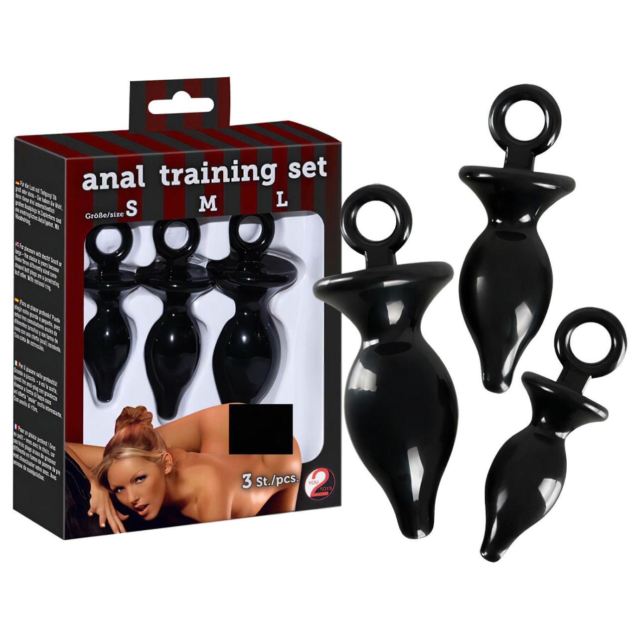 You2Toys - Anál tréning szett - 3db (fekete) You2Toys - Anál tréning szett - 3db (fekete)