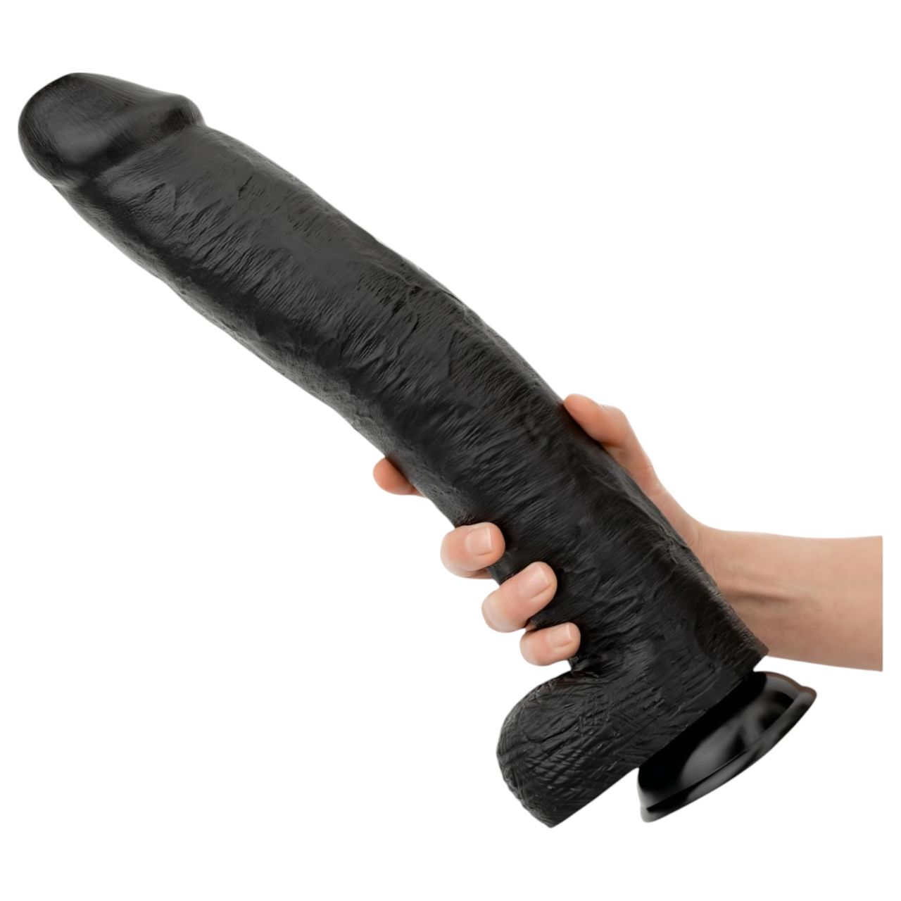 BUTTR Operation Dingo - óriás élethű dildó - 43 cm (fekete) BUTTR Operation Dingo - óriás élethű dildó - 43 cm (fekete)