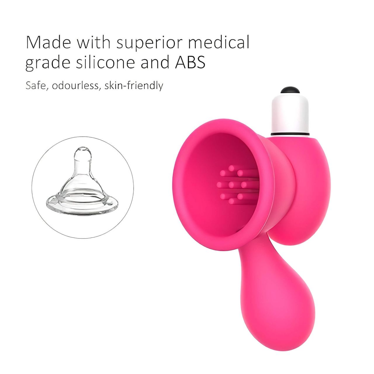 Aixiasia Bobo - mellszívó vibrátor (pink) Aixiasia Bobo - mellszívó vibrátor (pink)