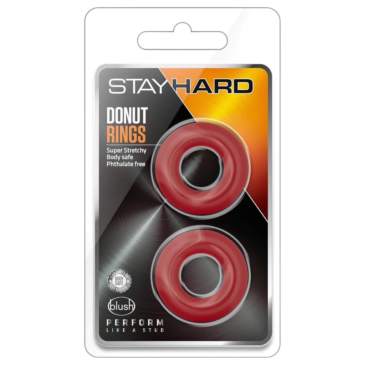 Stay Hard - péniszgyűrű szett (piros) Stay Hard - péniszgyűrű szett (piros)