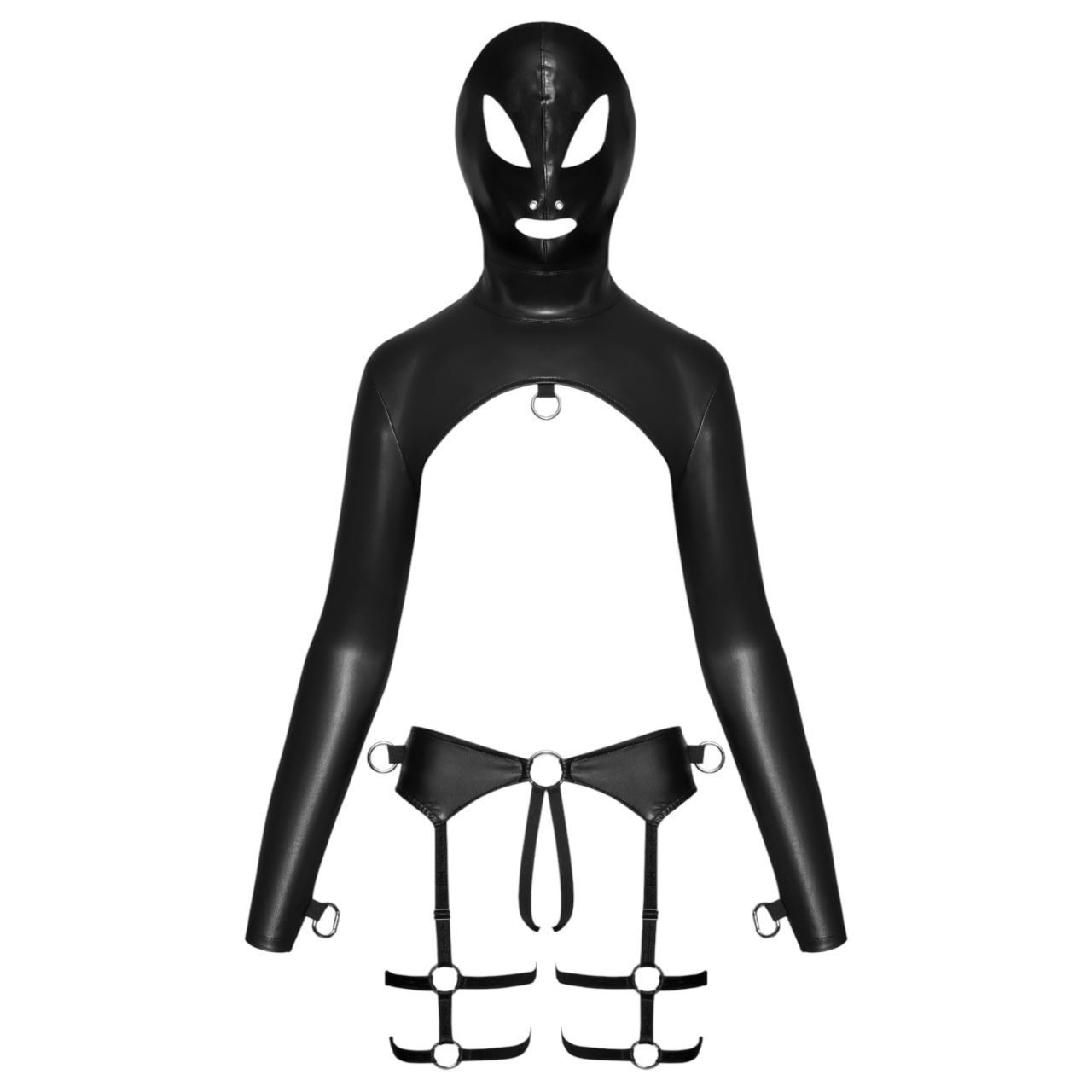 Bad Kitty - BDSM fehérnemű szett (fekete)
