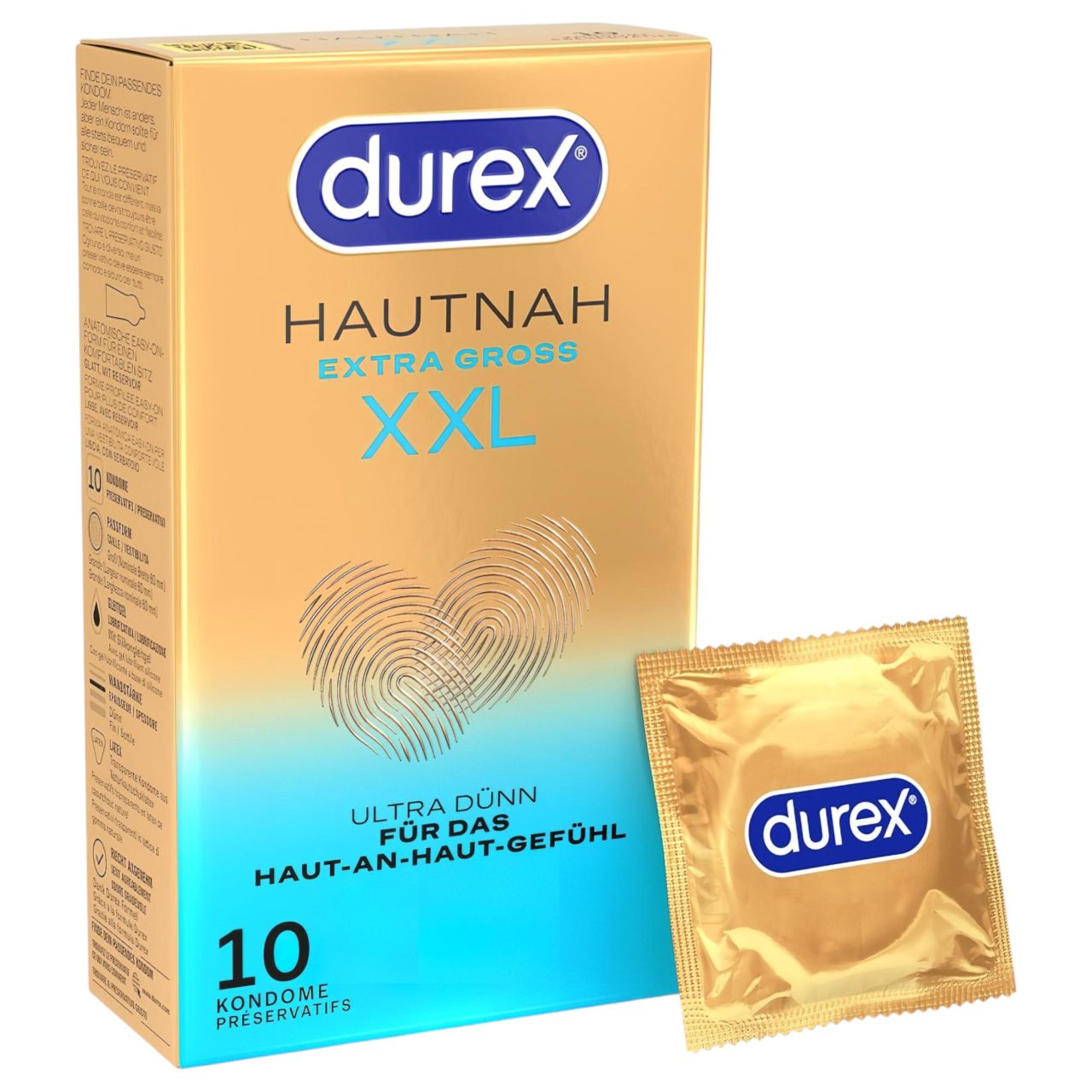 Durex Hautnah - extra nagy óvszer (10db)