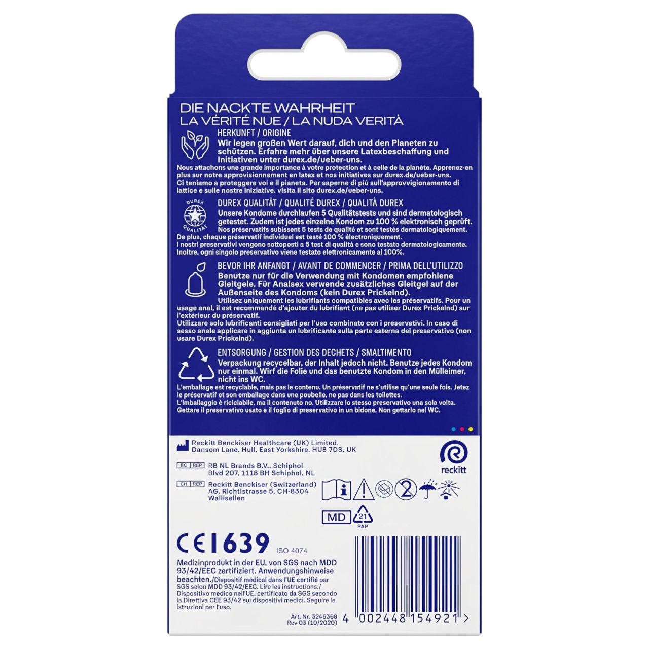 Durex Love - Slimfit óvszer (8db)
