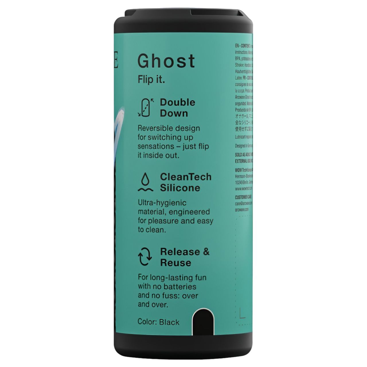 Arcwave Ghost - kifordítható zseb maszturbátor (fekete) Arcwave Ghost - kifordítható zseb maszturbátor (fekete)