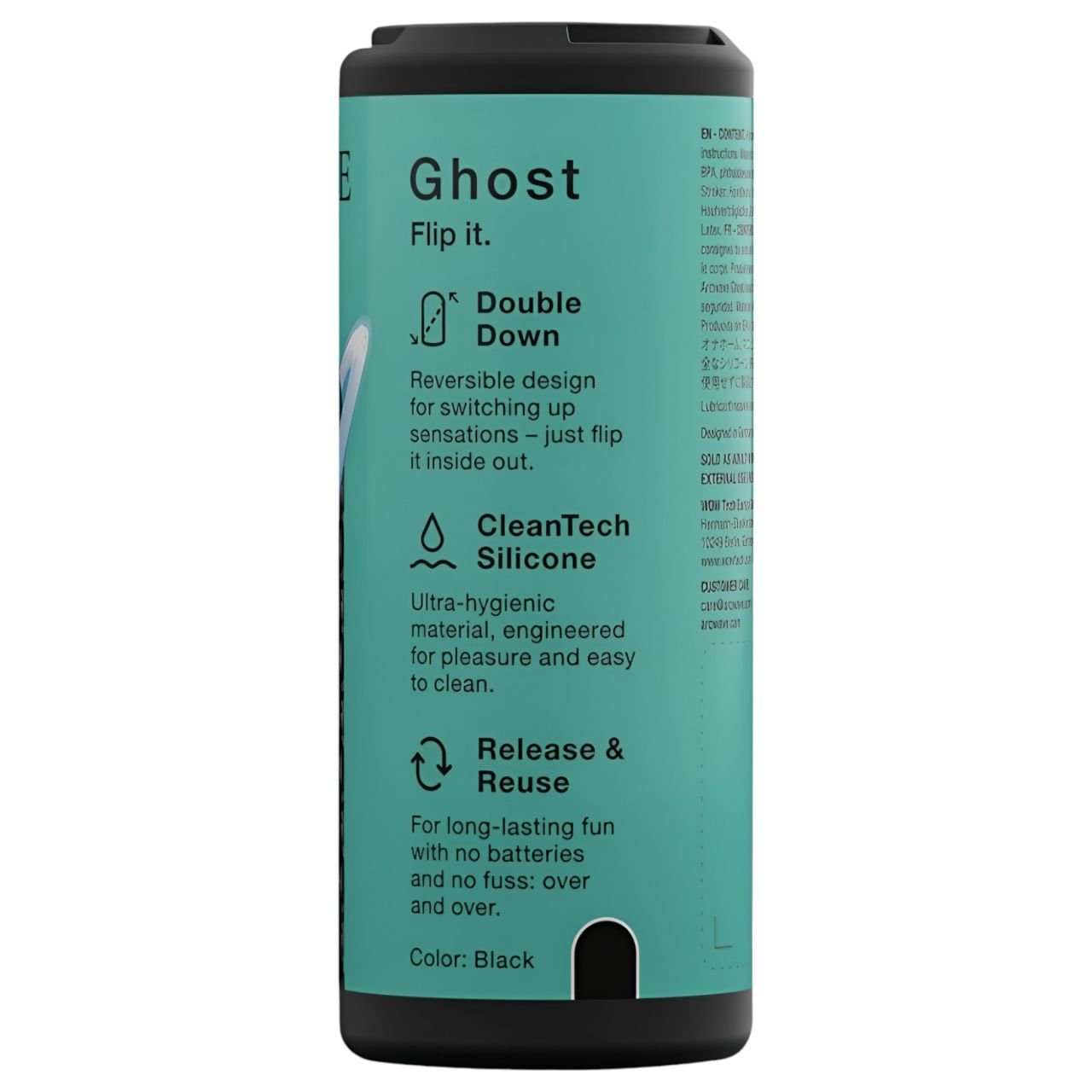 Arcwave Ghost - kifordítható zseb maszturbátor (fekete) Arcwave Ghost - kifordítható zseb maszturbátor (fekete)
