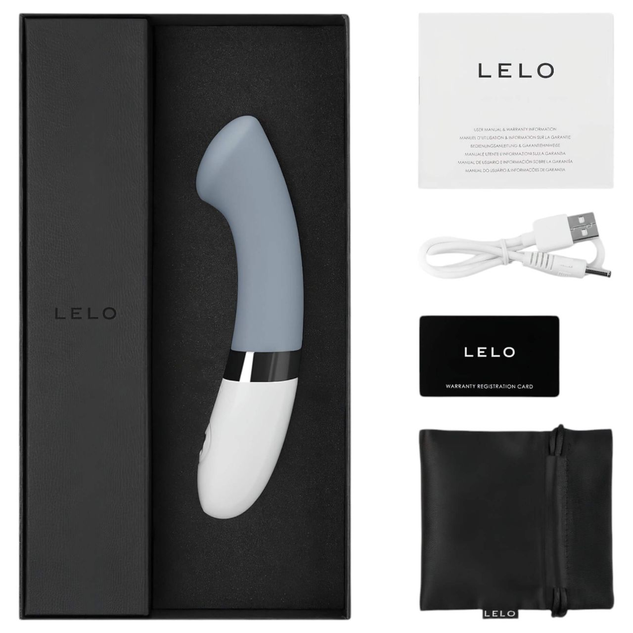 LELO Gigi 2 - szilikon G-pont vibrátor (szürke) LELO Gigi 2 - szilikon G-pont vibrátor (szürke)