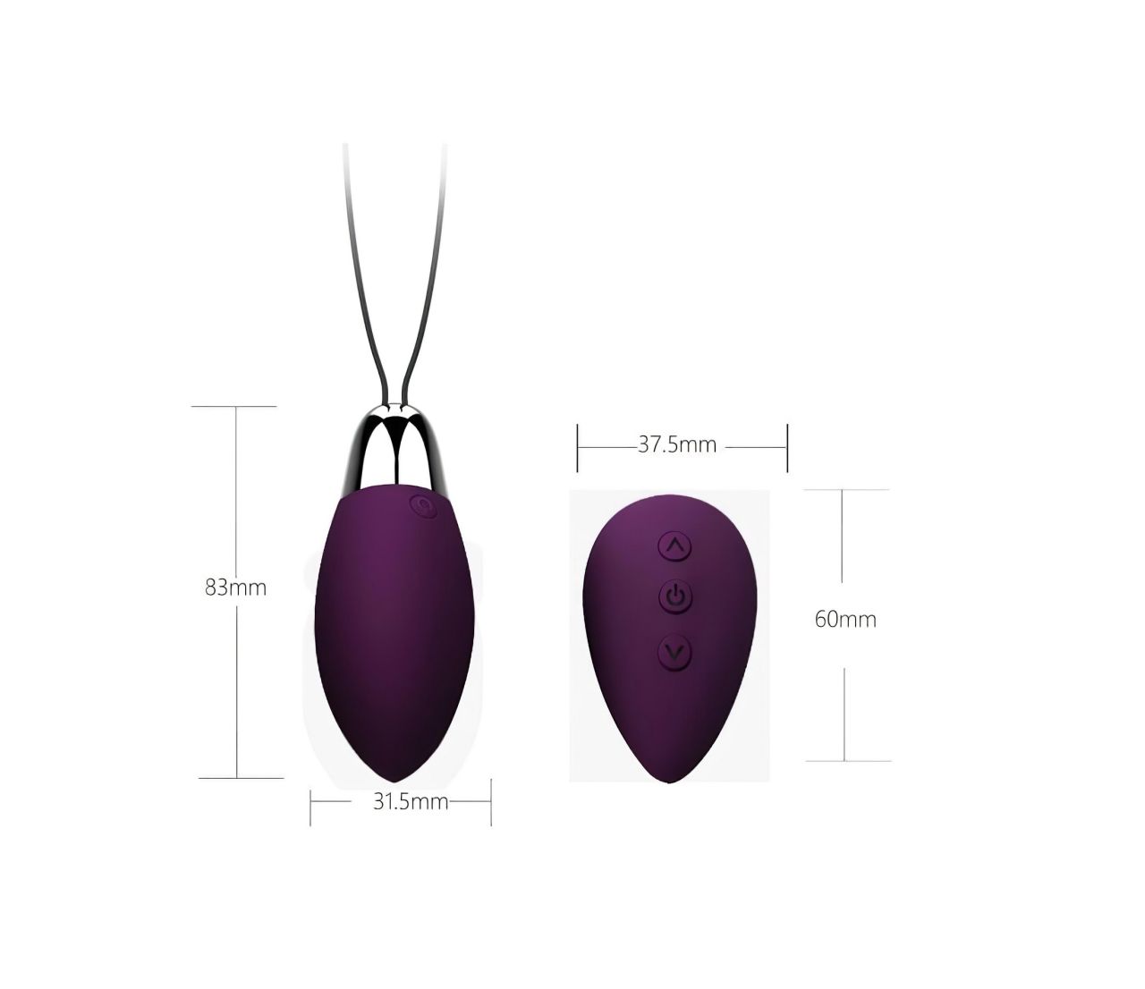 Cotoxo Fire 2 - távirányítós vibrációs tojás (lila)