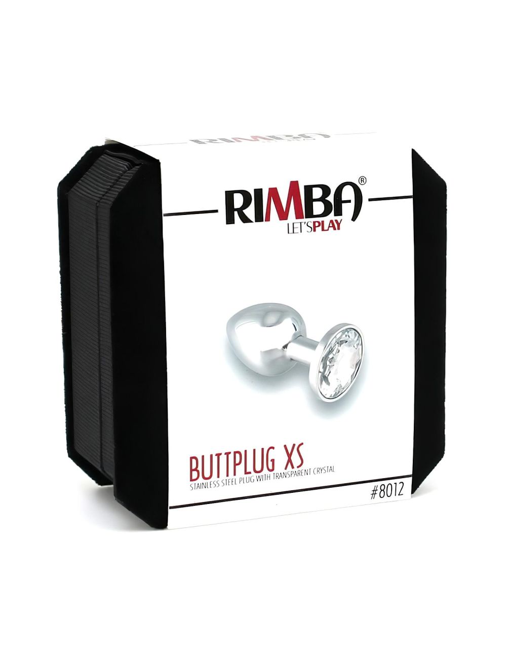 Rimba XS - átlátszó köves, fém anál plug (ezüst) Rimba XS - átlátszó köves, fém anál plug (ezüst)