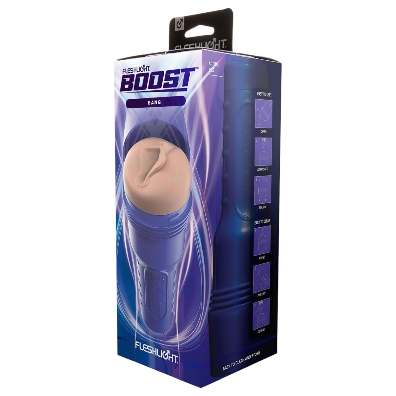 Fleshlight Boost Bang - élethű műpunci maszturbátor (barna) Fleshlight Boost Bang - élethű műpunci maszturbátor (barna)