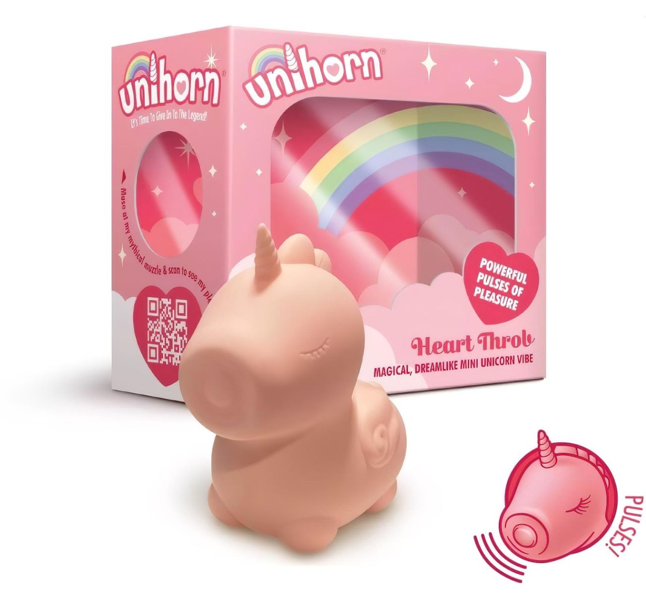 Unihorn Heart Throb - akkus unikornis csiklóizgató (pink) Unihorn Heart Throb - akkus unikornis csiklóizgató (pink)