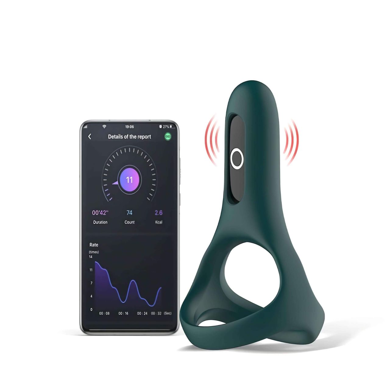 Magic Motion Rise - okos, akkus vibrációs péniszgyűrű (zöld) Magic Motion Rise - okos, akkus vibrációs péniszgyűrű (zöld)