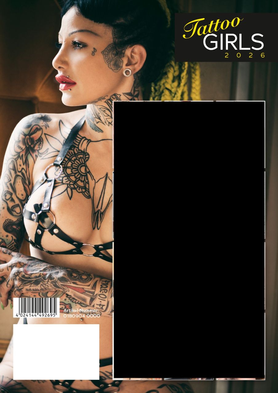 Tattoo Girls - tetovált női naptár - 2026 Tattoo Girls - tetovált női naptár - 2026