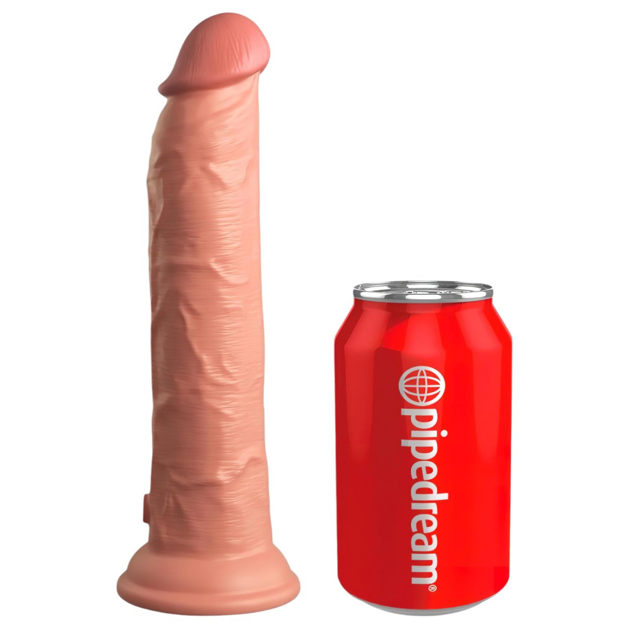 King Cock Elite 9 - tapadókorongos, élethű dildó (23cm) - natúr King Cock Elite 9 - tapadókorongos, élethű dildó (23cm) - natúr