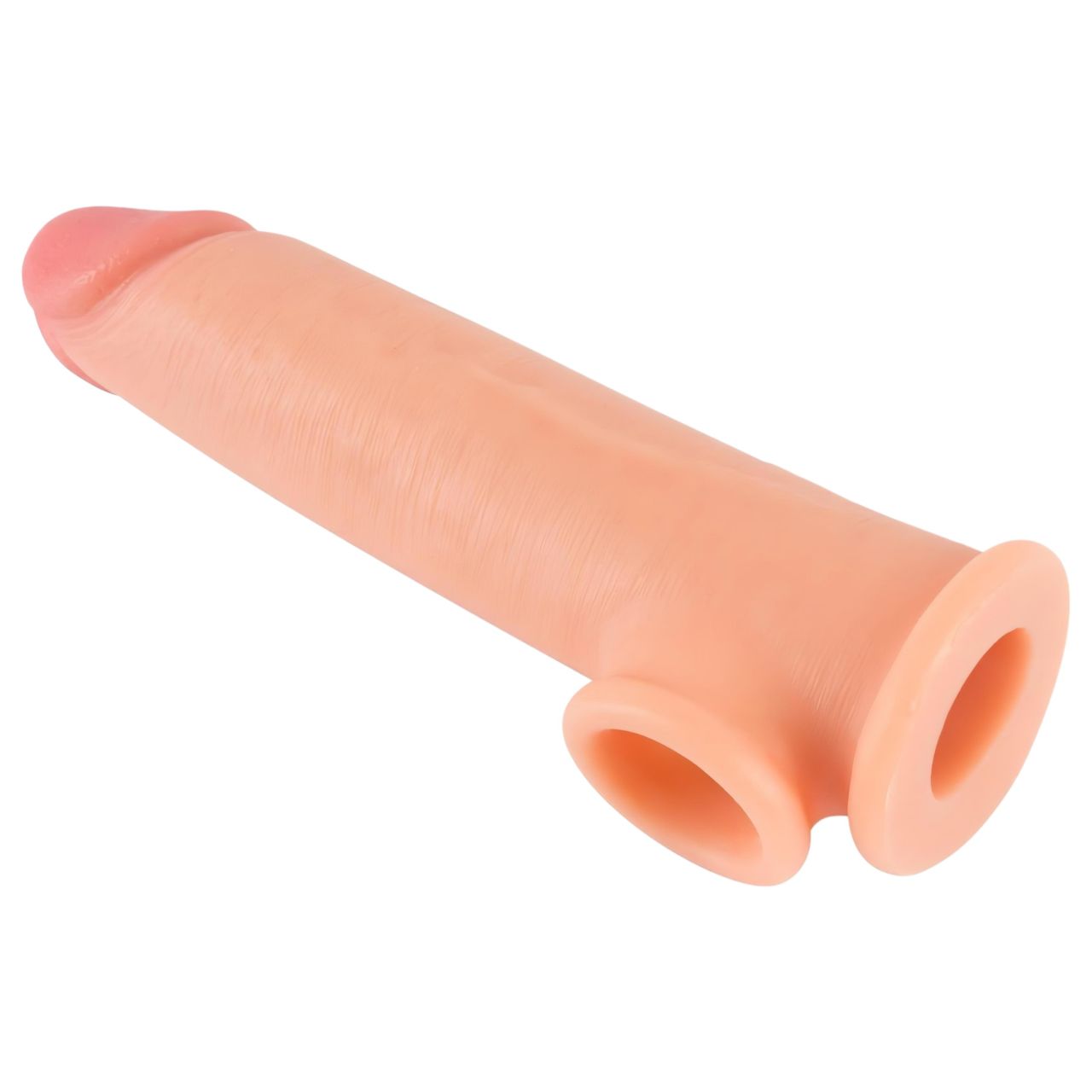 Realistixxx - heregyűrűs hosszabbító péniszköpeny - 19cm (natúr) Realistixxx - heregyűrűs hosszabbító péniszköpeny - 19cm (natúr)