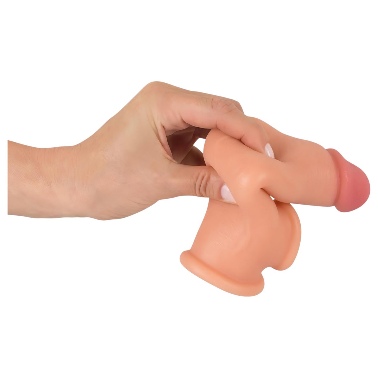 Realistixxx - heregyűrűs hosszabbító péniszköpeny - 19cm (natúr) Realistixxx - heregyűrűs hosszabbító péniszköpeny - 19cm (natúr)