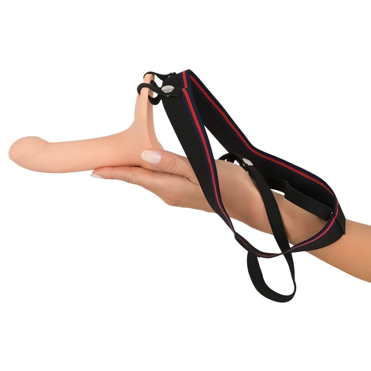 You2Toys - Strap-on M - felcsatolható, üreges dildó - natúr You2Toys - Strap-on M - felcsatolható, üreges dildó - natúr