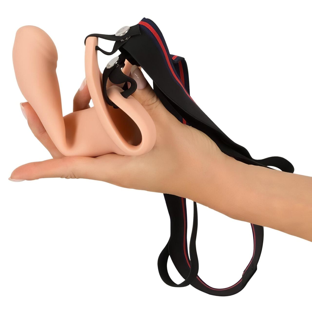 You2Toys - Strap-on M - felcsatolható, üreges dildó - natúr You2Toys - Strap-on M - felcsatolható, üreges dildó - natúr