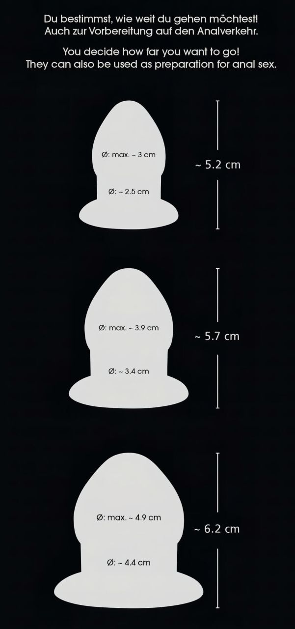 You2Toys - Stretching Plug Kit - anál plug szett - 3db (fekete) You2Toys - Stretching Plug Kit - anál plug szett - 3db (fekete)