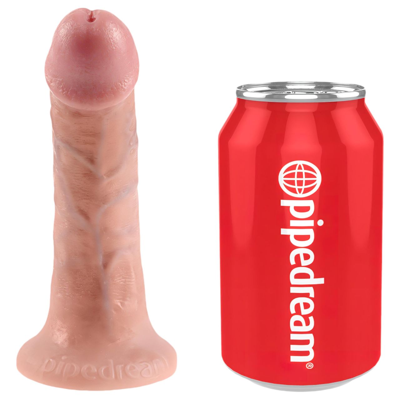 King Cock Strap-on 6 - felcsatolható dildó - natúr King Cock Strap-on 6 - felcsatolható dildó - natúr