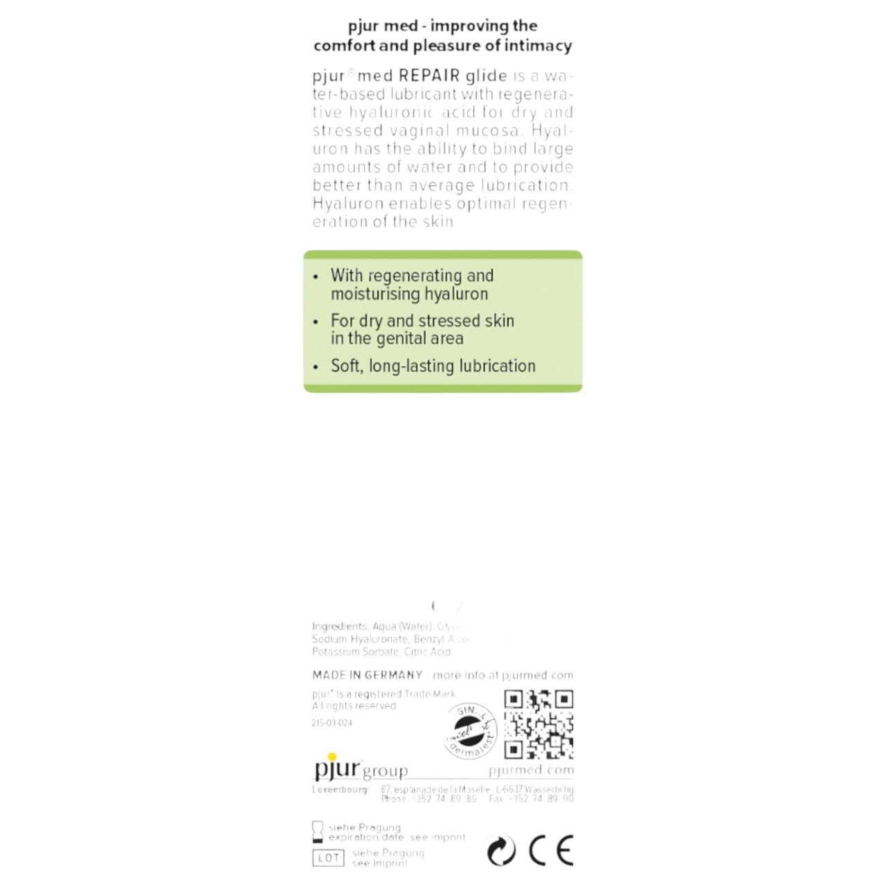 Pjur med - regeneráló síkosító (100ml) Pjur med - regeneráló síkosító (100ml)