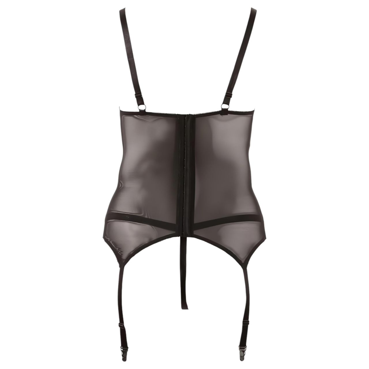 Cottelli - Szalagos, csipkés női felső (fekete) Cottelli - Szalagos, csipkés női felső (fekete)