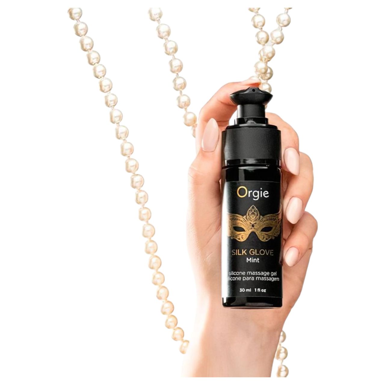 Orgie Pearls Lust - gyöngy nyaklánc és masszázsgél (30ml) Orgie Pearls Lust - gyöngy nyaklánc és masszázsgél (30ml)
