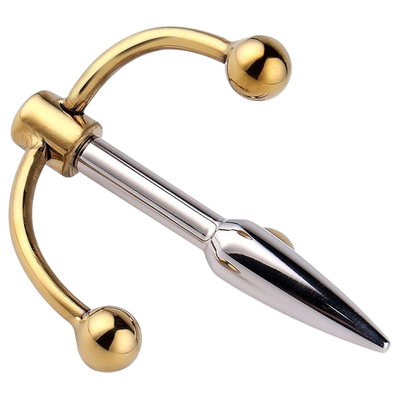 Urethralplay - horgonyos fém dilátor - 4,5cm (ezüst) Urethralplay - horgonyos fém dilátor - 4,5cm (ezüst)