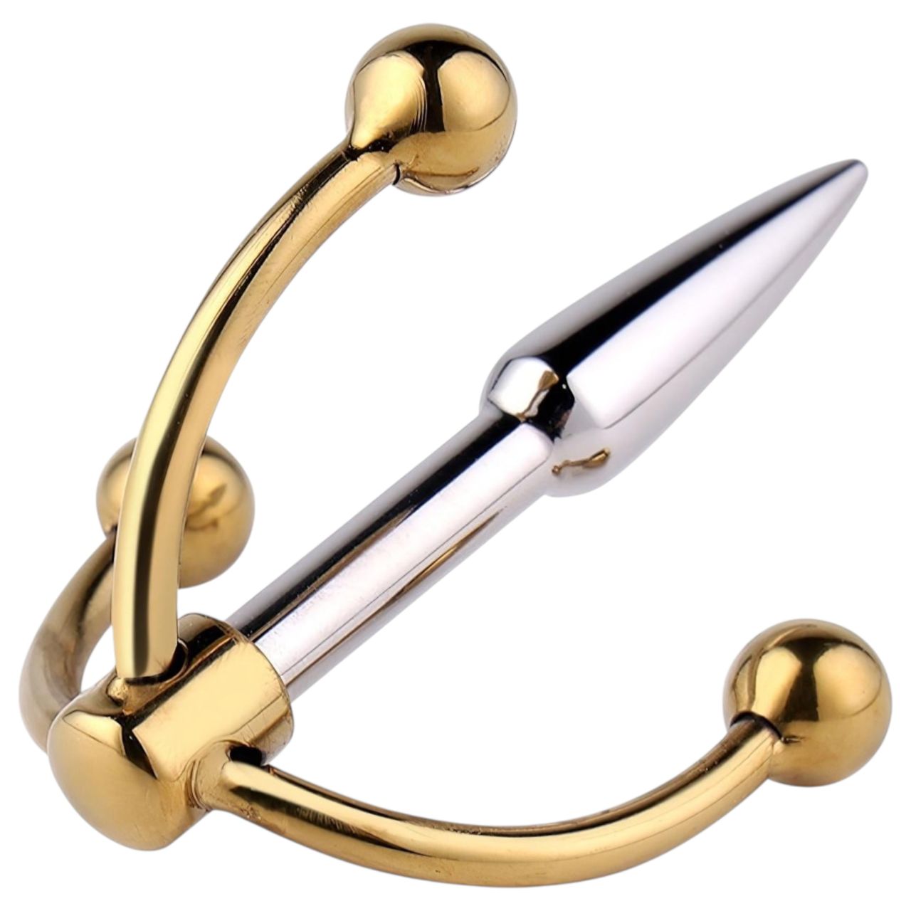Urethralplay - horgonyos fém dilátor - 4,5cm (ezüst) Urethralplay - horgonyos fém dilátor - 4,5cm (ezüst)