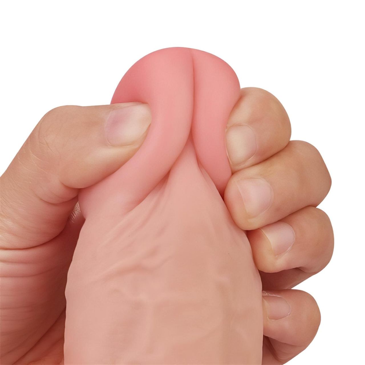 Lovetoy Sliding-Skin - kétrétegű dildó - 23cm (natúr) Lovetoy Sliding-Skin - kétrétegű dildó - 23cm (natúr)