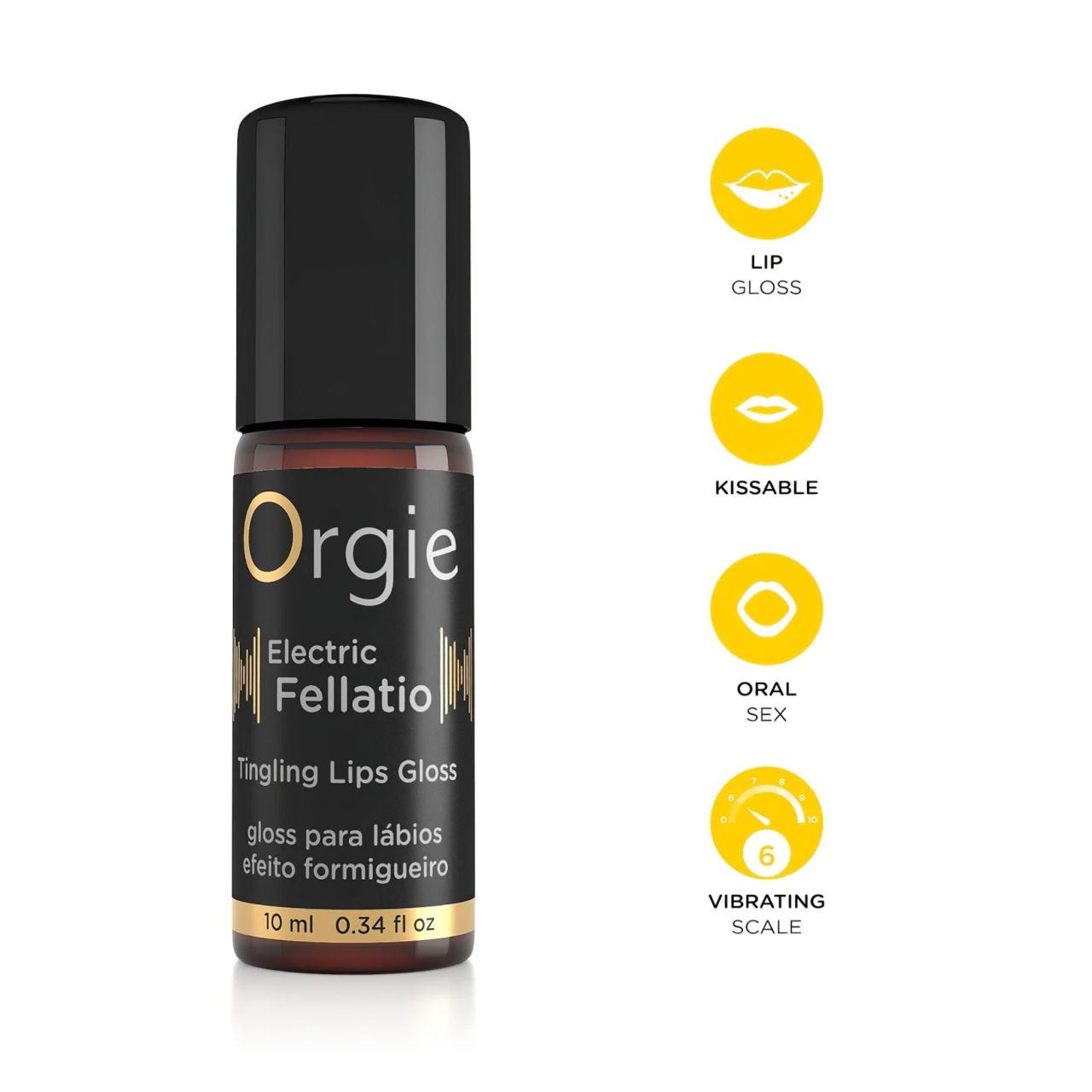 Orgie Electric Fellation - bizsergető szájfény (10ml)