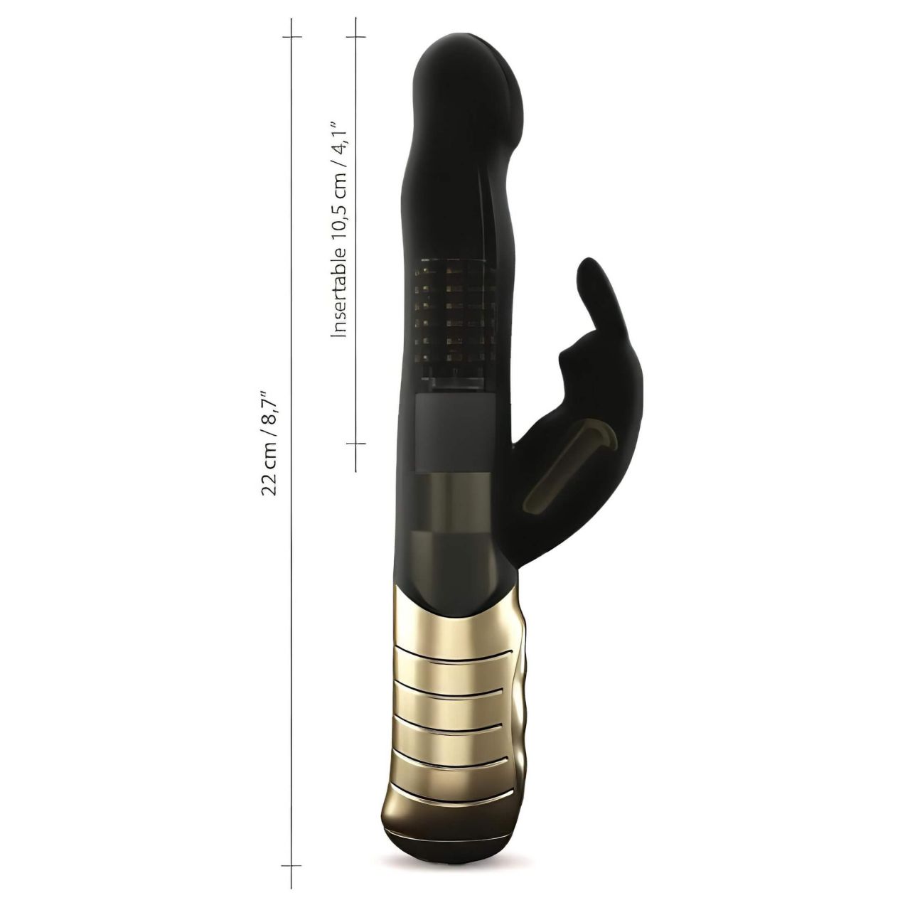 / Dorcel Baby Rabbit 2.0 - csiklókaros vibrátor (fekete-arany) / Dorcel Baby Rabbit 2.0 - csiklókaros vibrátor (fekete-arany)