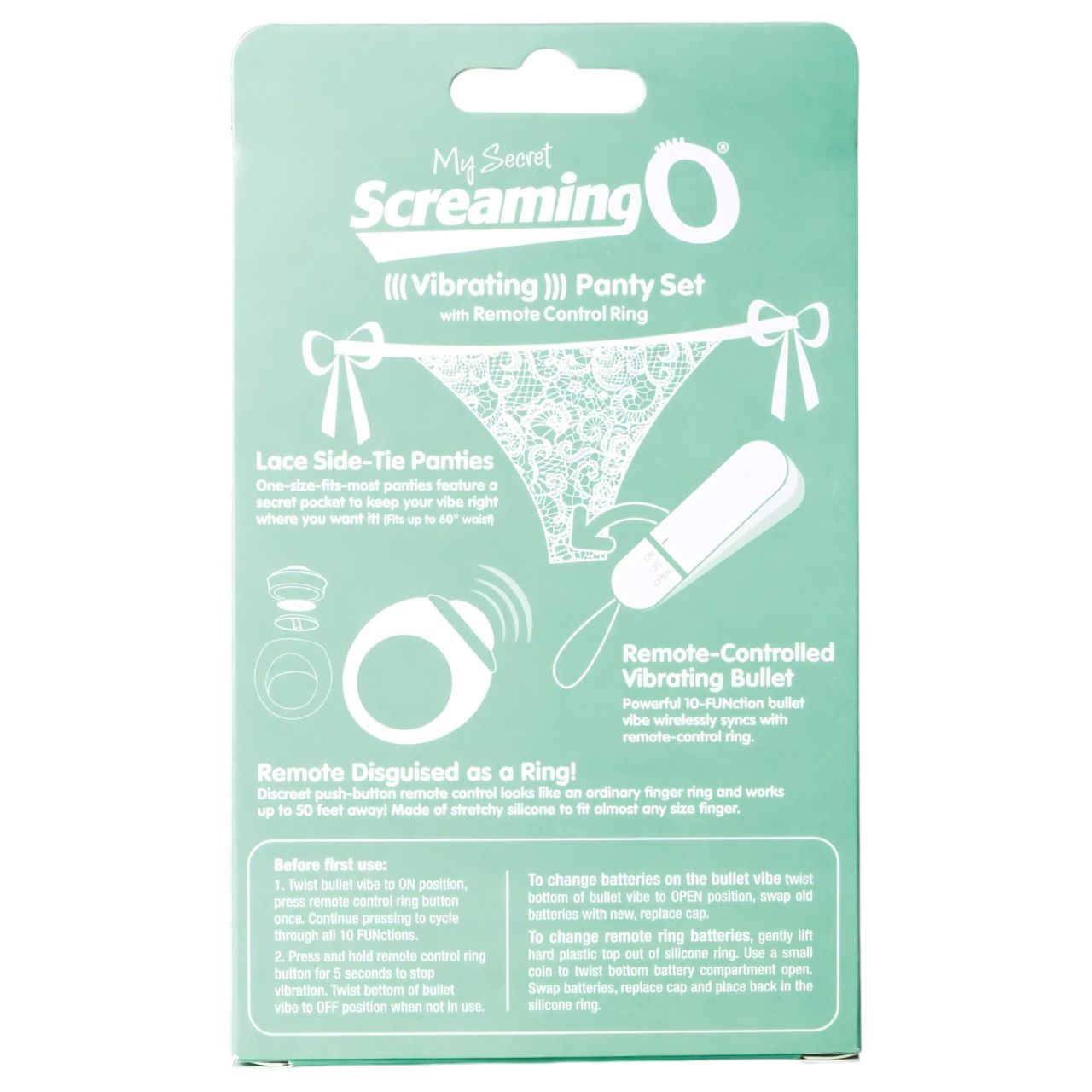 / MySecret Screaming Pant - rádiós vibrációs bugyi - fehér (S-L) / MySecret Screaming Pant - rádiós vibrációs bugyi - fehér (S-L)