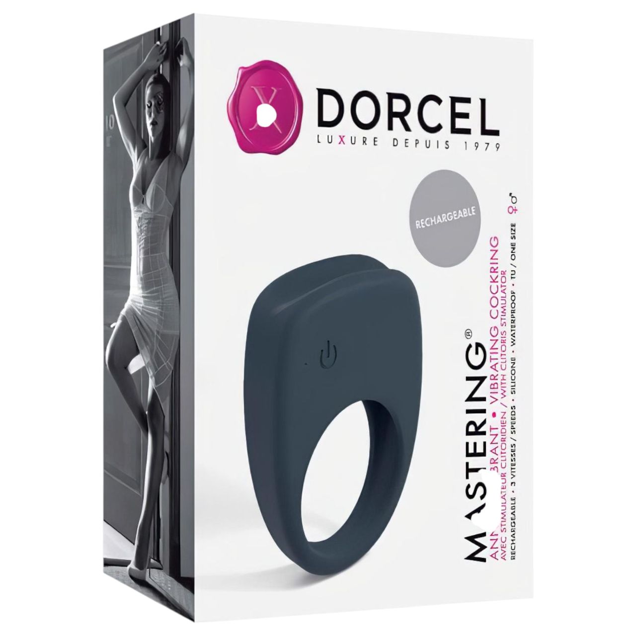 / Dorcel Mastering - akkus, vibrációs péniszgyűrű (szürke) / Dorcel Mastering - akkus, vibrációs péniszgyűrű (szürke)