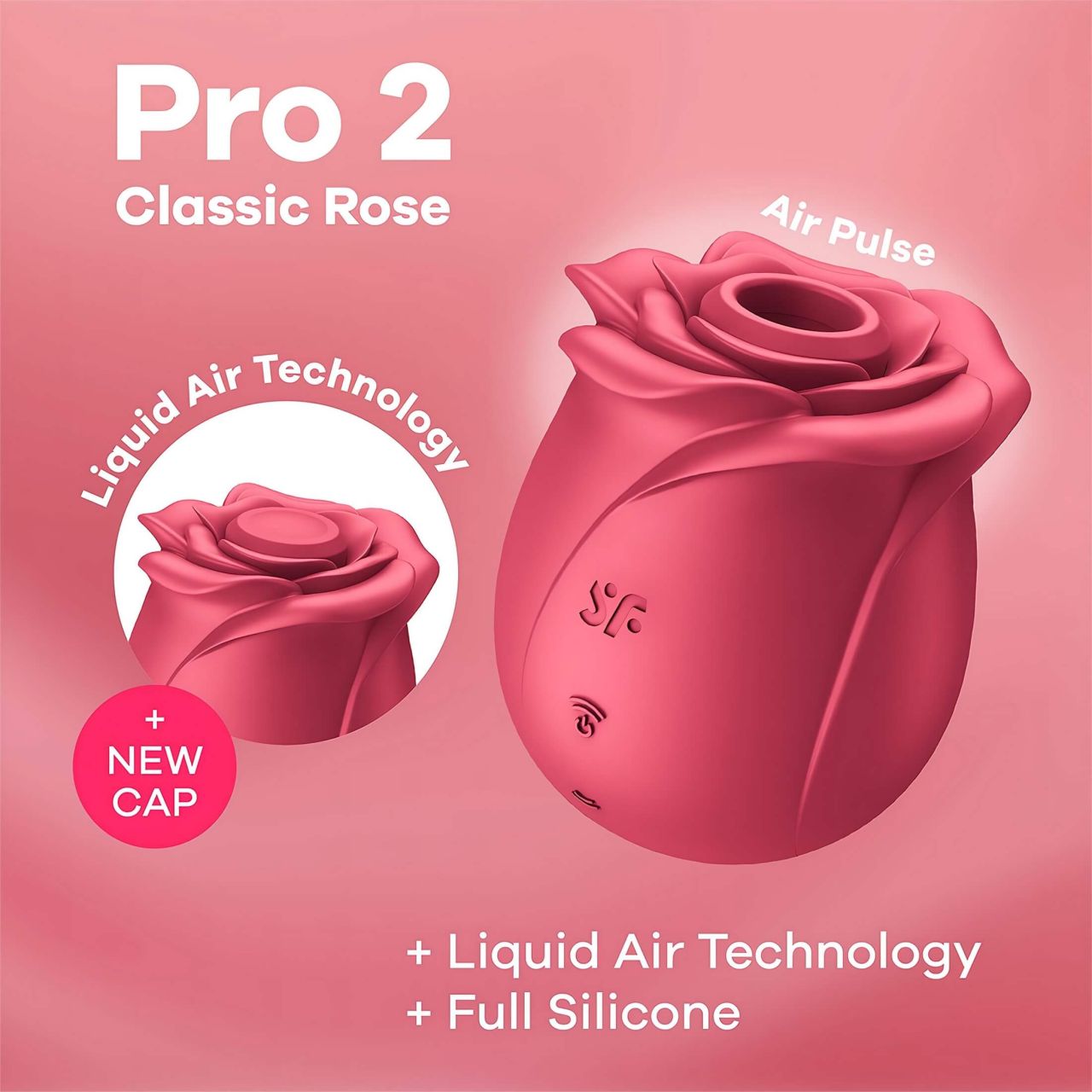 Satisfyer Pro 2 Rose Classic - léghullámos csiklóizgató (piros) Satisfyer Pro 2 Rose Classic - léghullámos csiklóizgató (piros)
