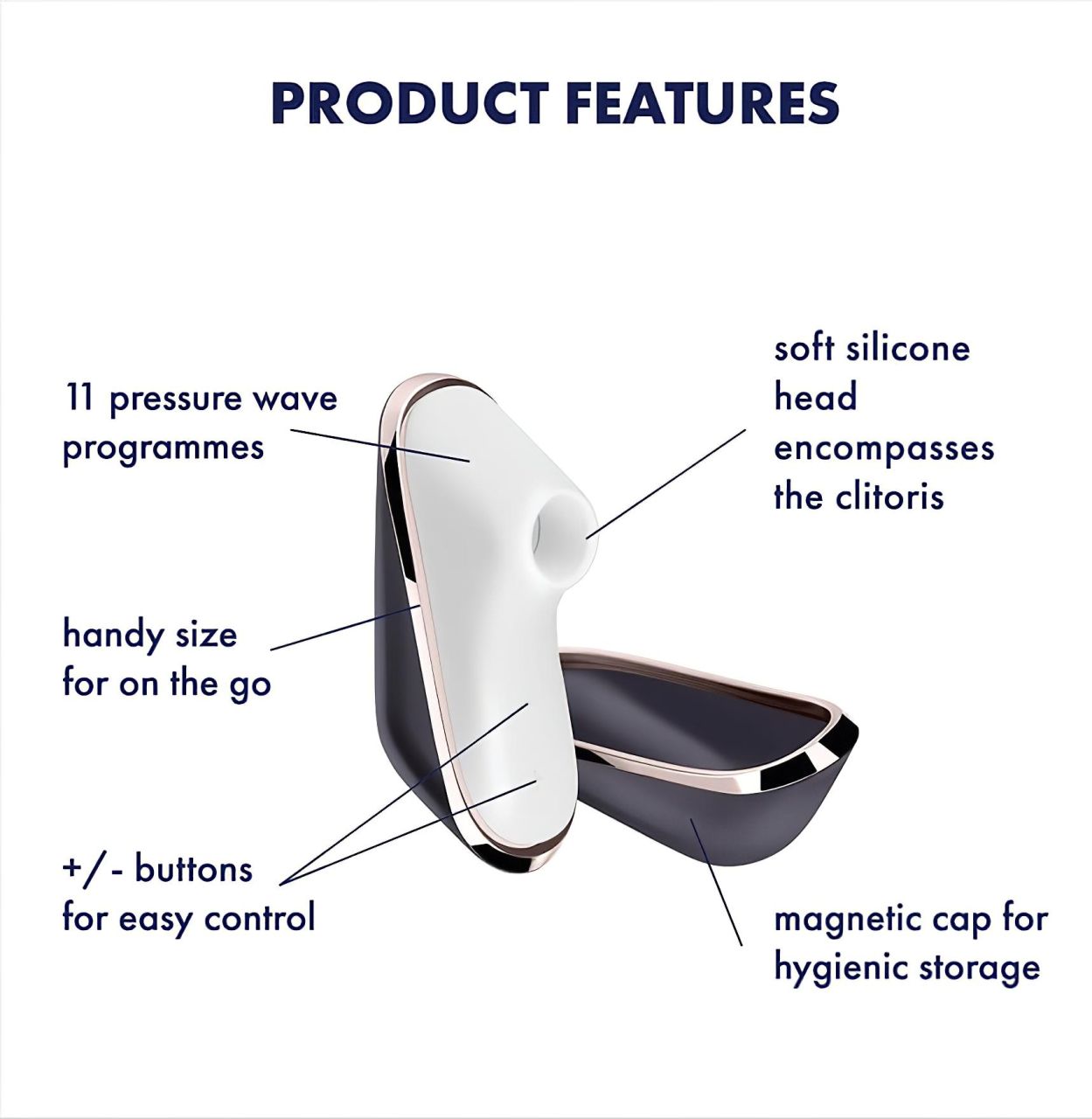 Satisfyer Traveler - utazó akkus csiklóizgató (fekete-fehér) Satisfyer Traveler - utazó akkus csiklóizgató (fekete-fehér)