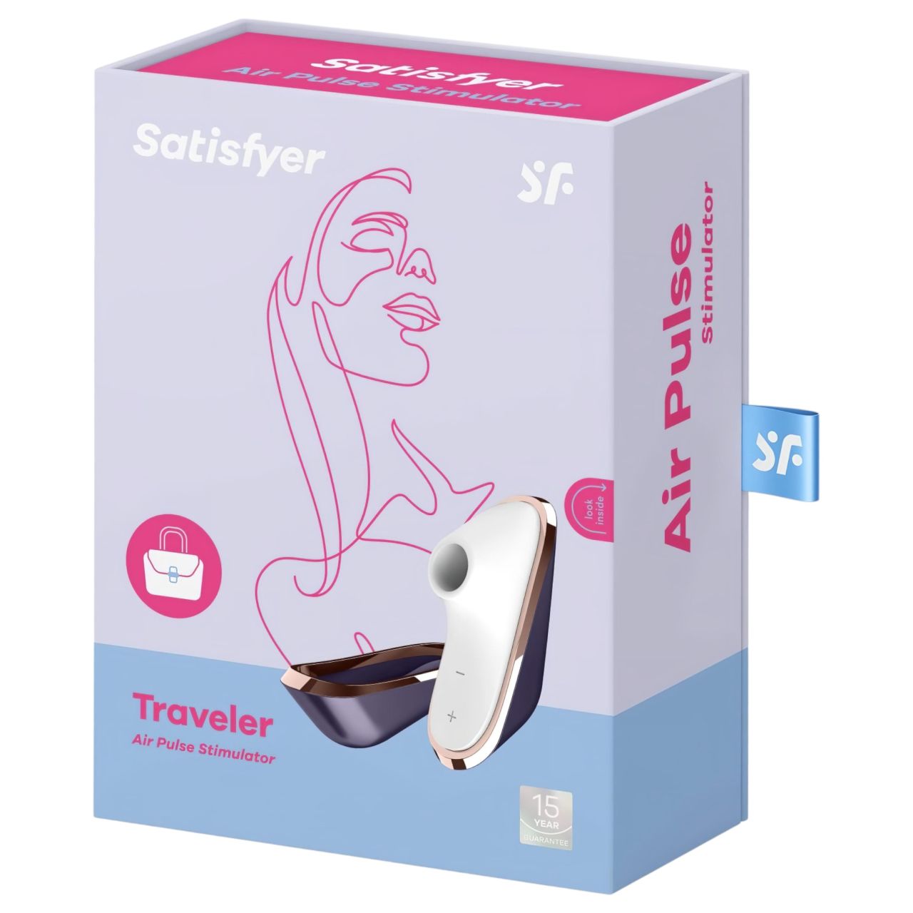 Satisfyer Traveler - utazó akkus csiklóizgató (fekete-fehér) Satisfyer Traveler - utazó akkus csiklóizgató (fekete-fehér)