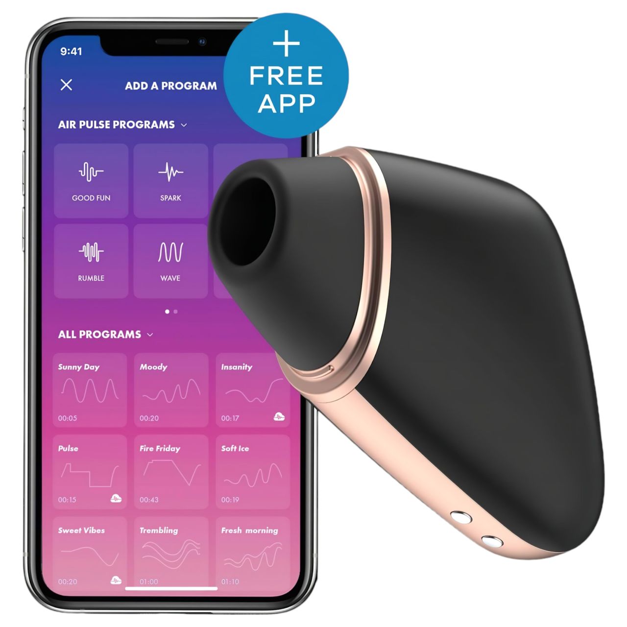 Satisfyer Love Triangle - okos léghullámos csiklóizgató (fekete) Satisfyer Love Triangle - okos léghullámos csiklóizgató (fekete)