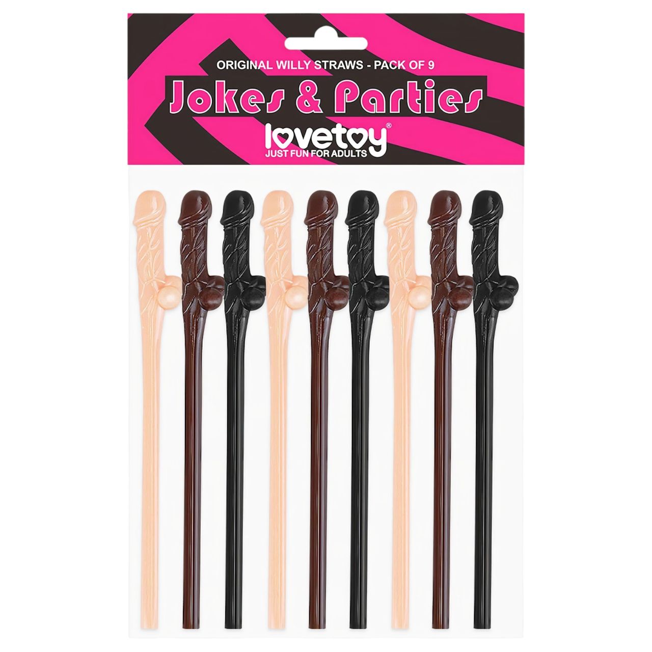 Lovetoy - realisztikus pénisz szívószál (natúr-barna-fekete) Lovetoy - realisztikus pénisz szívószál (natúr-barna-fekete)