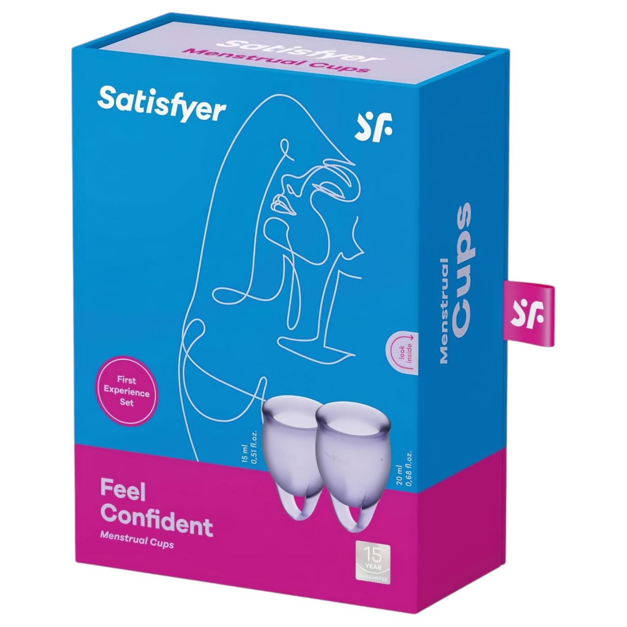 Satisfyer Feel Confident - menstruációs kehely szett (lila) Satisfyer Feel Confident - menstruációs kehely szett (lila)