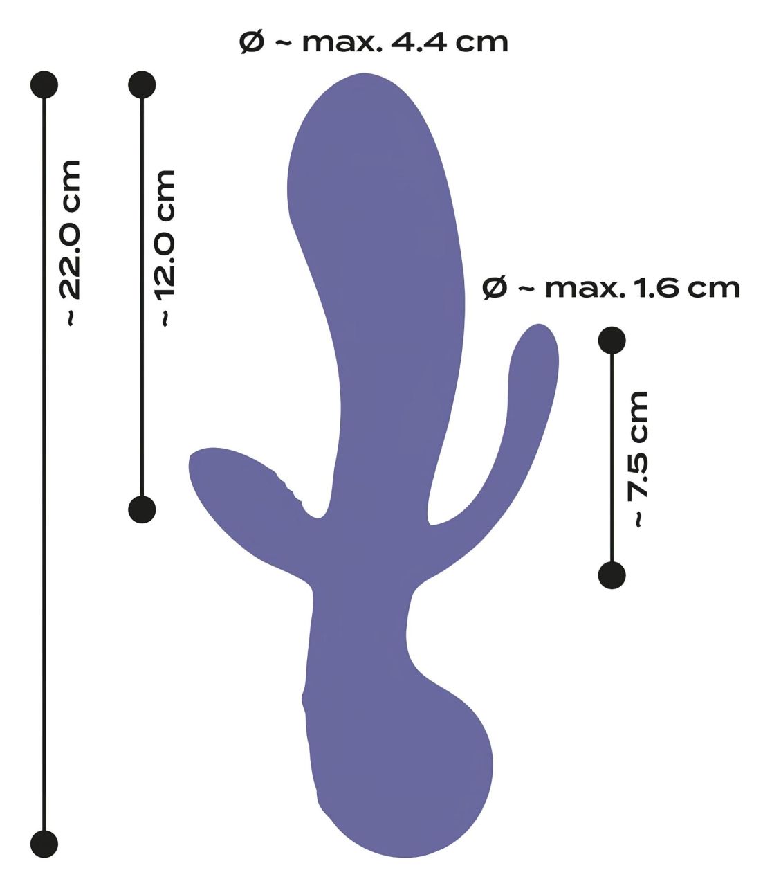 AWAQ.U 1 - akkus, 3 ágú vibrátor (lila) AWAQ.U 1 - akkus, 3 ágú vibrátor (lila)