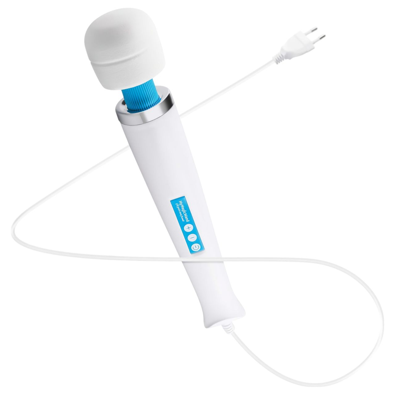 MyMagicWand - erős masszírozó vibrátor (fehér-kék) MyMagicWand - erős masszírozó vibrátor (fehér-kék)